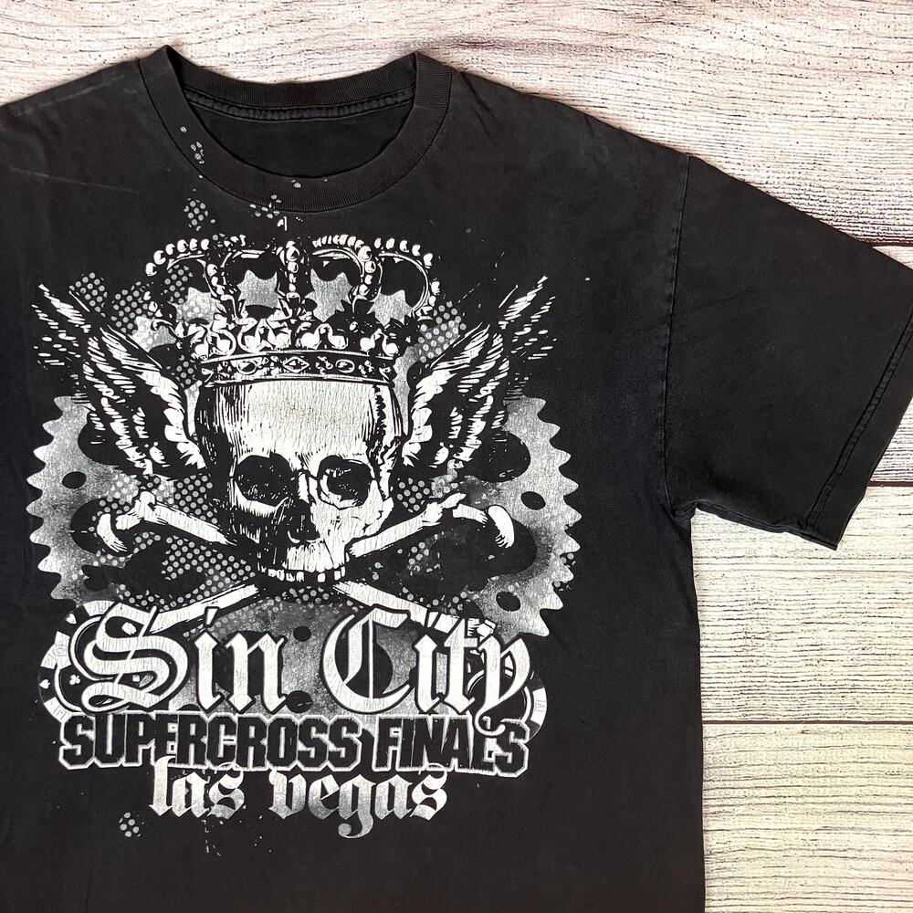 Vintage Y2k Sin City Supercross Finals Las Vegas T-shirt